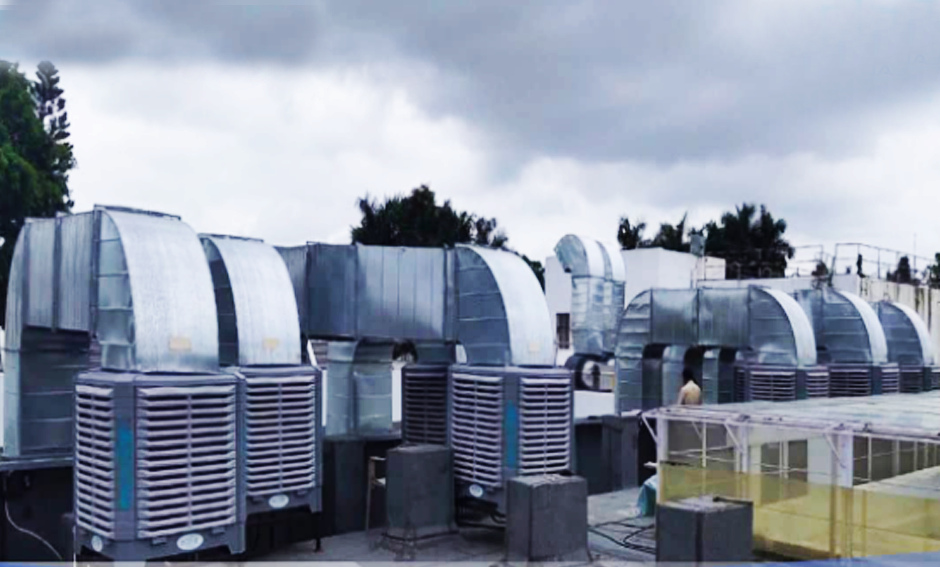 Industrial Evaporative Cooling System Industrial Evaporative Cooling
